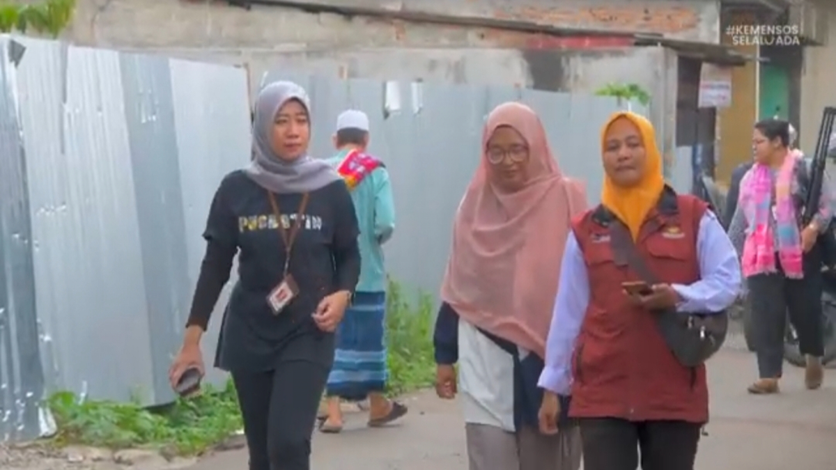 Ilustrasi KPM bansos dan pendamping social.
