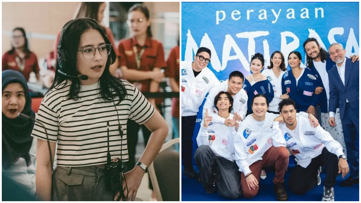 Prilly Latuconsina dalam sejumlah aktivitas produksi dan promosi film bersama Sinemaku Pictures.