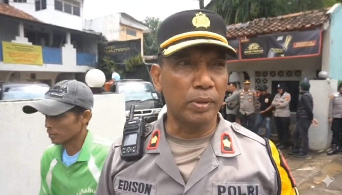 Kapolsek Cileungsi, Kompol Edison saat dimintai keterangan oleh Radar Bogor.