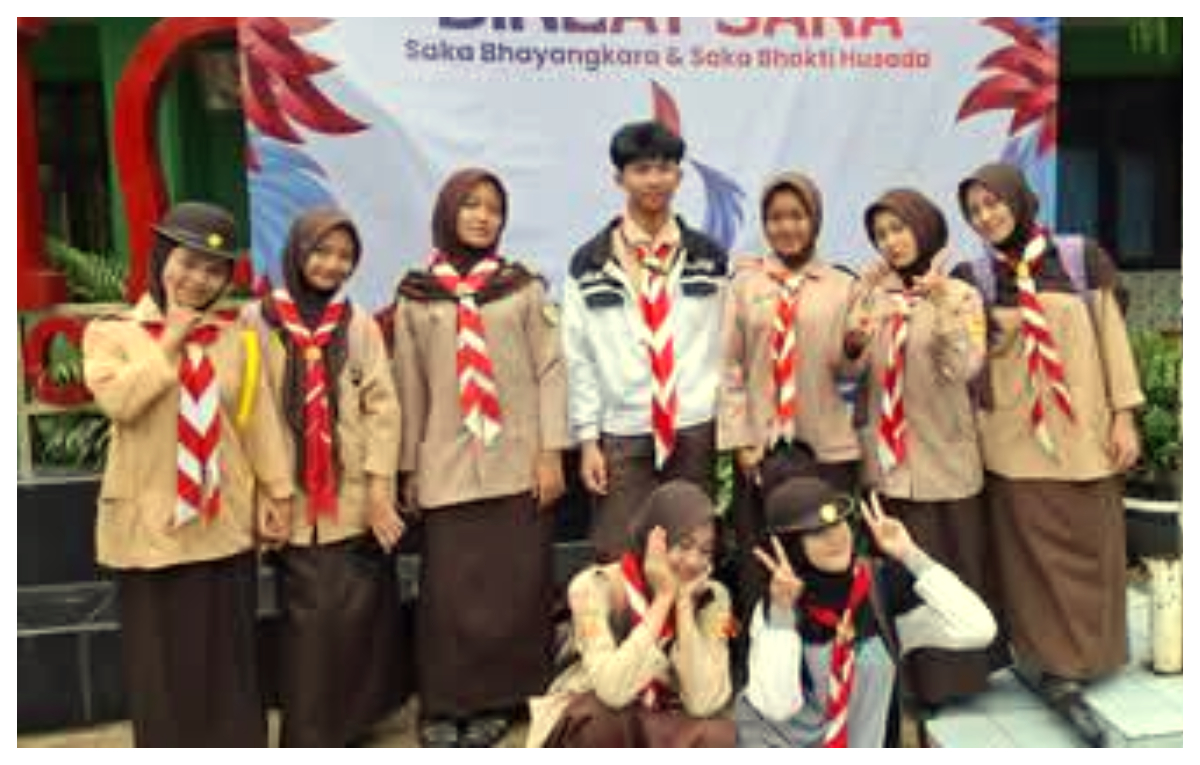 Siswa SMK Ash Shoheh 2 ikuti Diklat Saka yang diselenggarakan Kwartir Ranting Citeureup, Kabupaten Bogor.