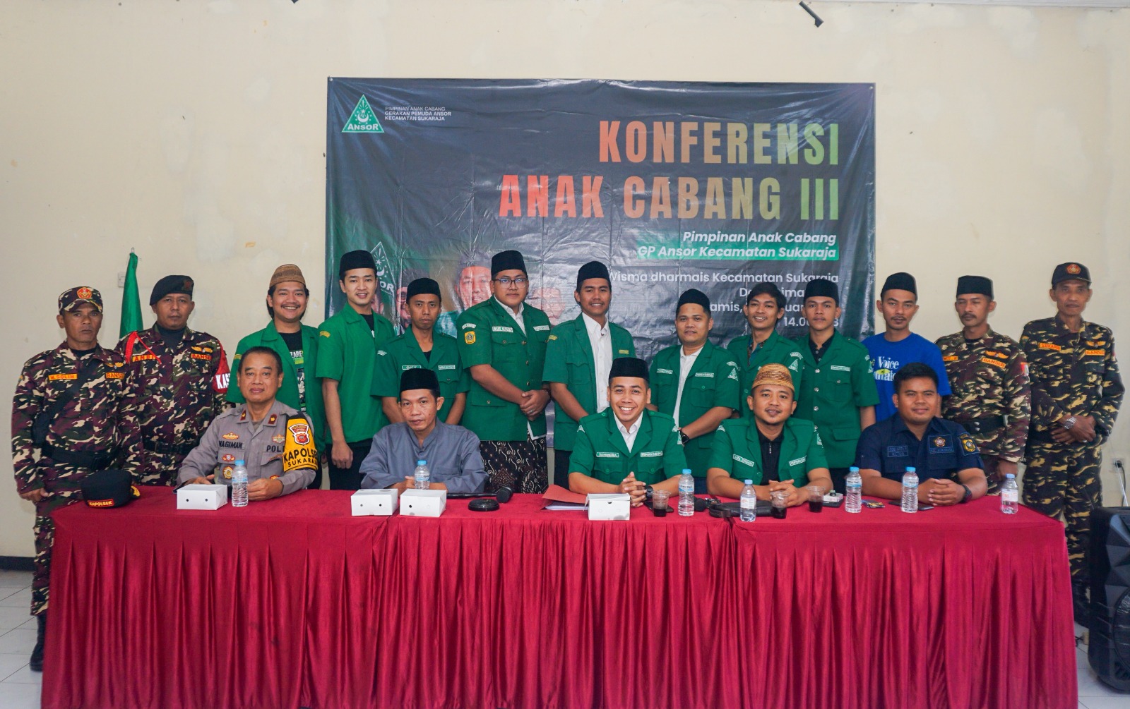 Konferenai Anak Cabang ke-3 PAC GP Ansor Kecamatan Sukaraja, Kabupaten Bogor.