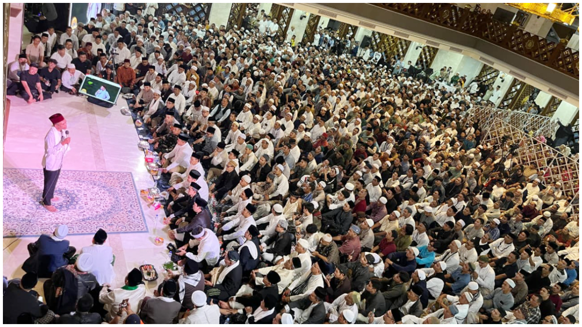 Ustad Abdul Somad saat memberikan tausiyah di Masjid Nurul Wathon, Pakansar, Sabtu 24 Januari 2026.