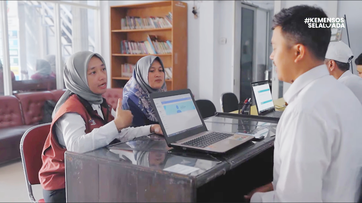 Ilustrasi pendampingan KPM bansos