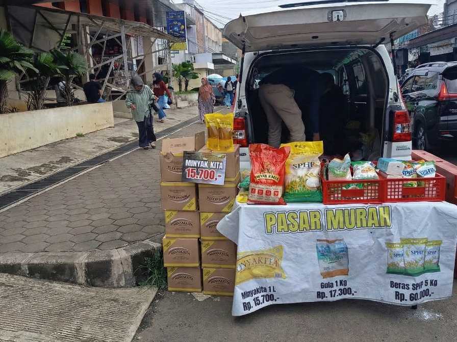 Salah satu kegiatan Pasar Murah dan Gerakan Pangan Murah (GPM) yang digelar Pemkot Bogor.