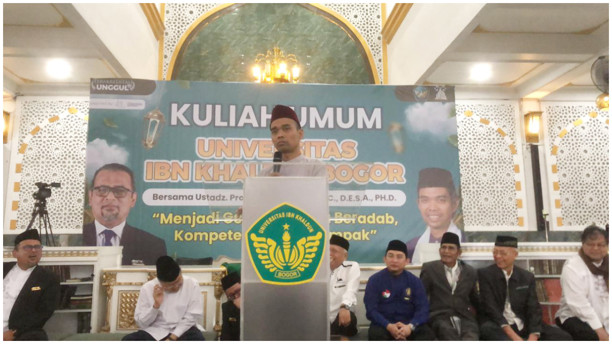Ustadz Abdul Somad saat mengisu kuliah umum di UIKA Bogor.
