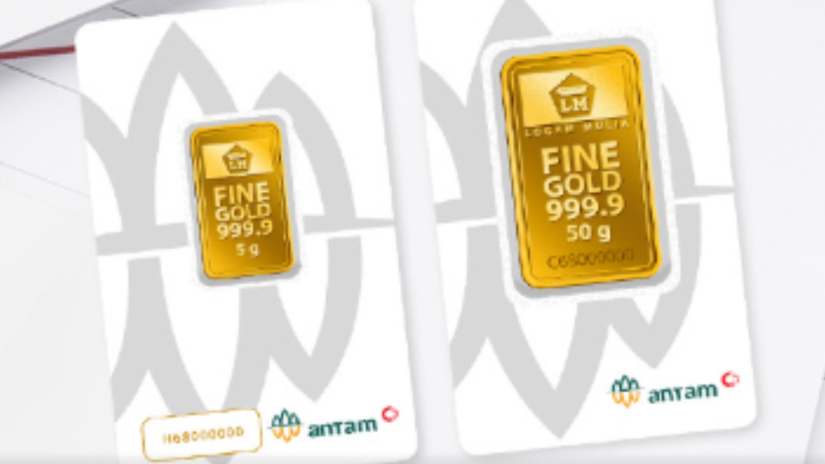 Ilustrasi: Harga emas batangan Antam hari ini kembali mengalami kenaikkan.