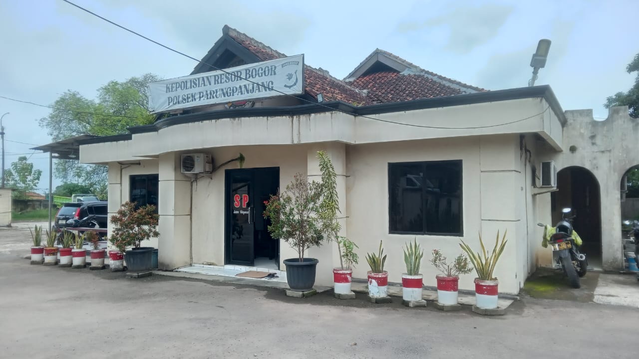 Suasana Kantor Polsek Parung Panjang, Kabupaten Bogor.
