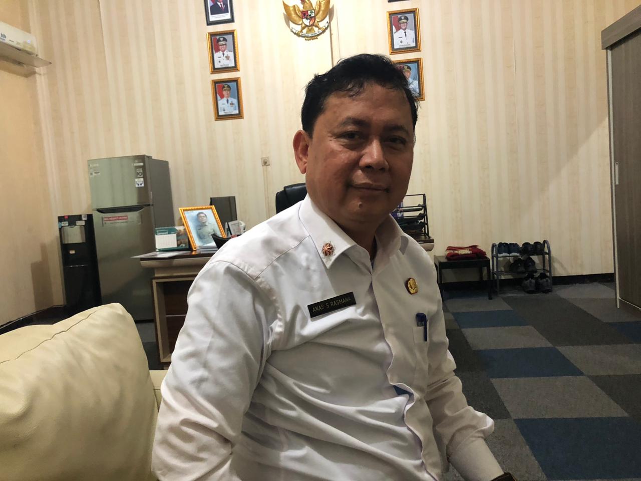 Kadispora Kota Bogor, Anas S Resmana saat dimintai keterangan.