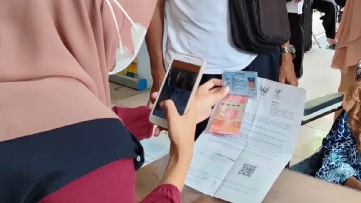 Ilustrasi. Pencairan bansos BPNT untuk KPM.