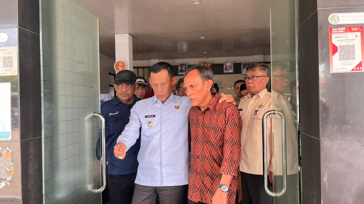 Wakil Bupati Bogor Ade Ruhandi atau Jaro Ade saat menghadiri Musrenbang di Kecamatan Nanggung.