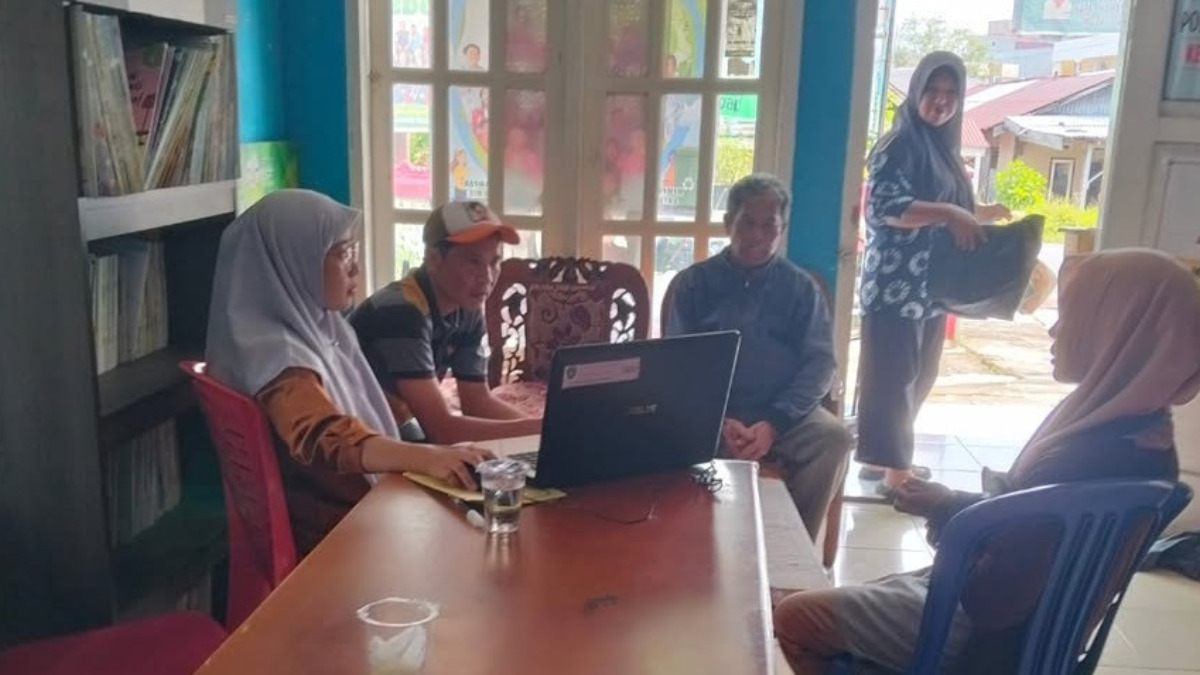 Ilustrasi penginputan data guna pembuatan rekening KPM bansos baru