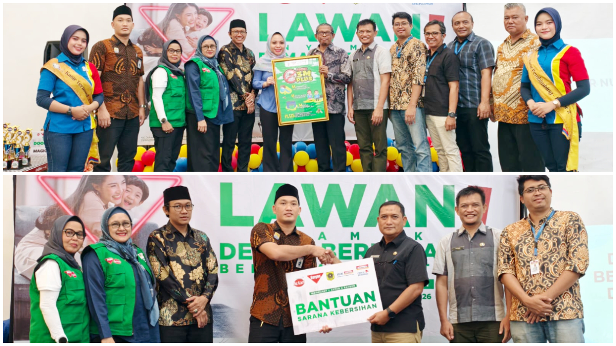 Indomaret bersama Baygon dan Autan mengadakan PSN di Nanggewer Mekar, Kabupaten Bogor.&nbsp;