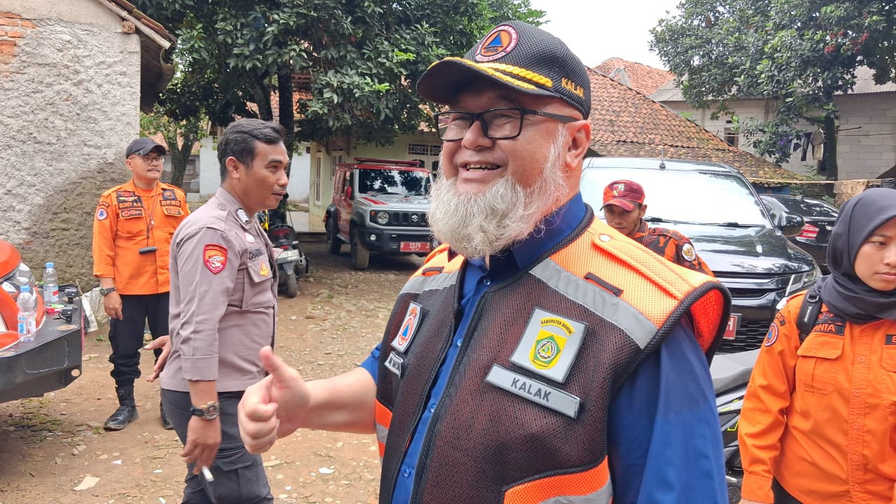 Kepala Pelaksana BPBD Kabupaten Bogor, Ade Hasrat kepada Radar Bogor di lokasi Kecamatan Sukamakmur, Jumat 30 Januari 2026.