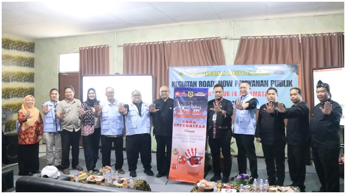 Kegiatan roadshow yang digelar Disdik Kabupaten Bogor di satuan pendidikan.