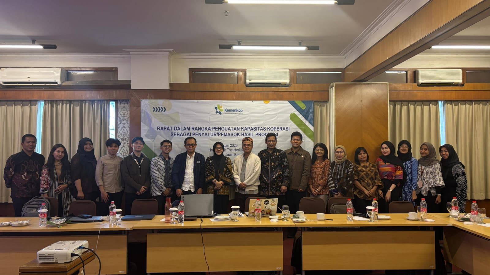 Rapat koordinasi Direktorat Pengembangan Masyarakat Agromaritim (DPMA) IPB University bersama Kementerian Koperasi.