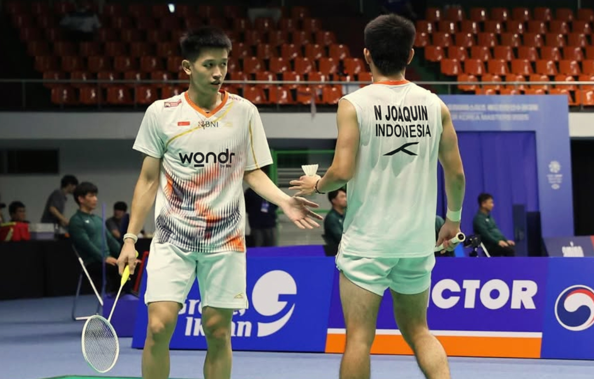 Raymond Indra dan Nikolaus Joaquin ke&nbsp;Thailand Masters 2026.