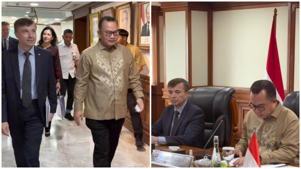 Kepala BRIN Prof Arif Satria saat pertemuan dengan Duta Besar Federasi Rusia.