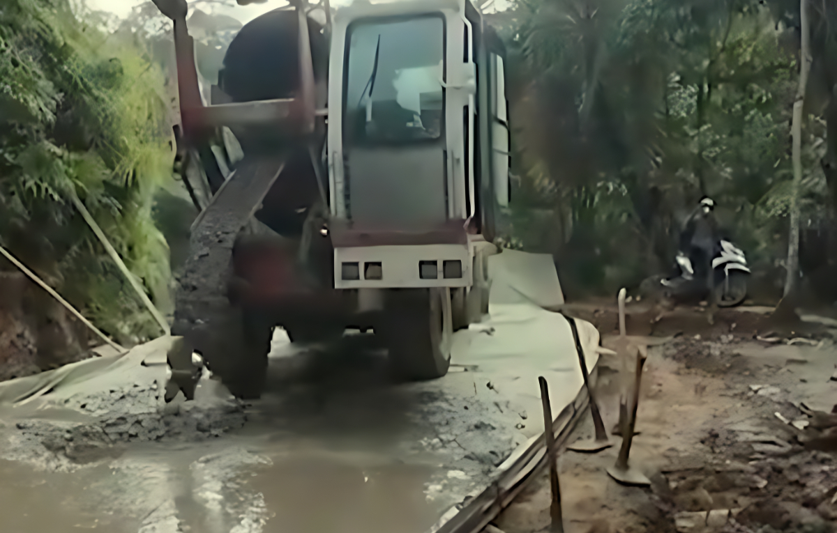 Pembangunan jalan Malasari Bogor - Kabupaten Sukabumi.