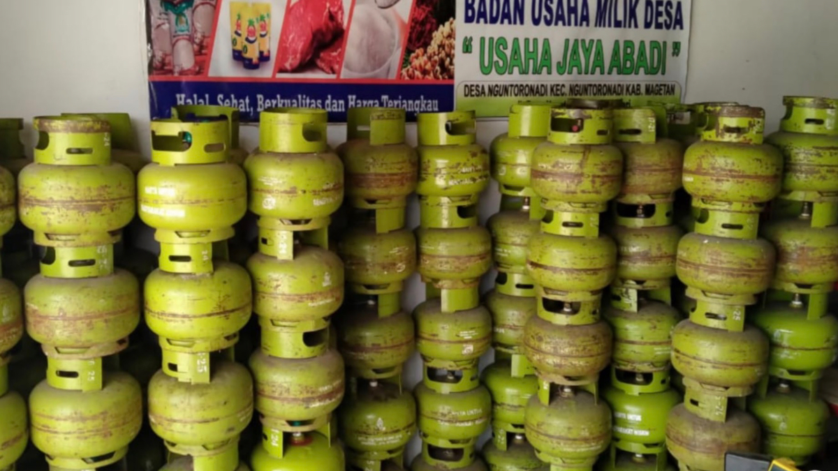 Ilustrasi subsidi gas LPG 3 kg.