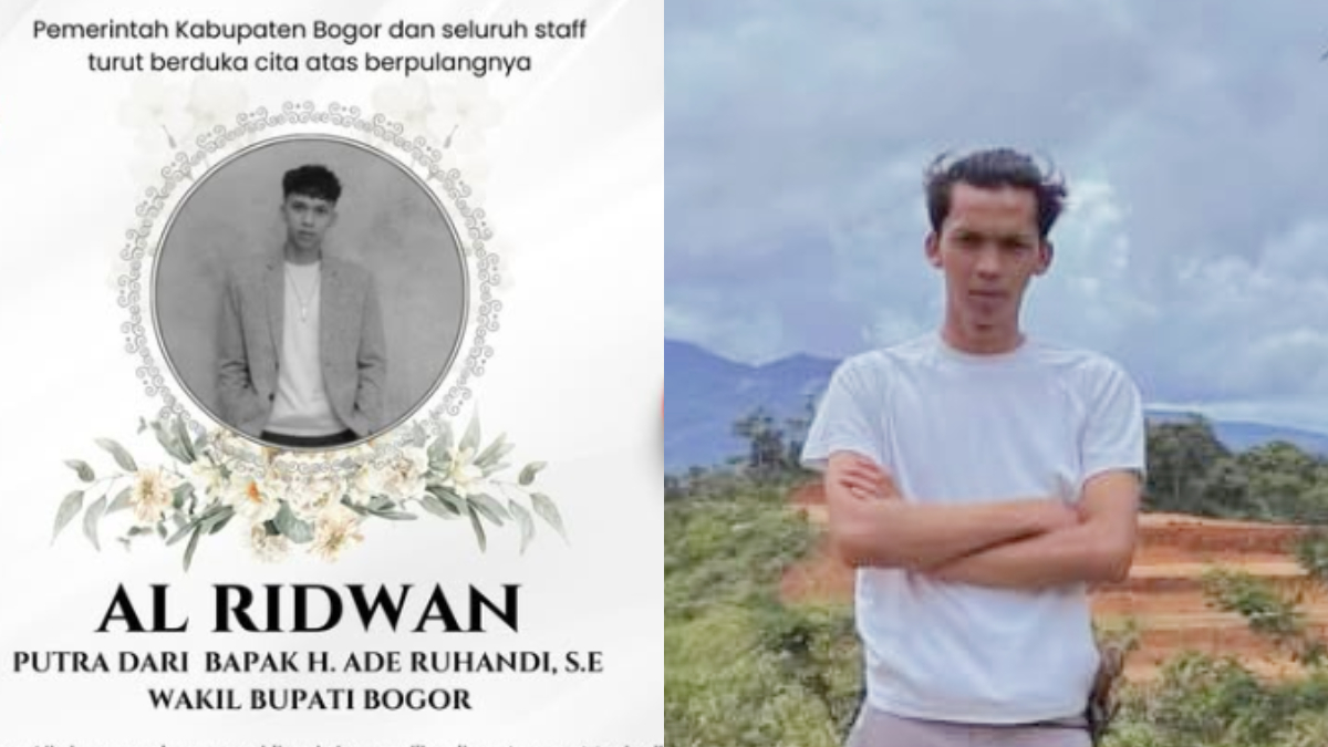 Al Ridwan putra dari Wakil Bupati Bogor Ade Ruhandi atau Jaro Ade meninggal dunia.