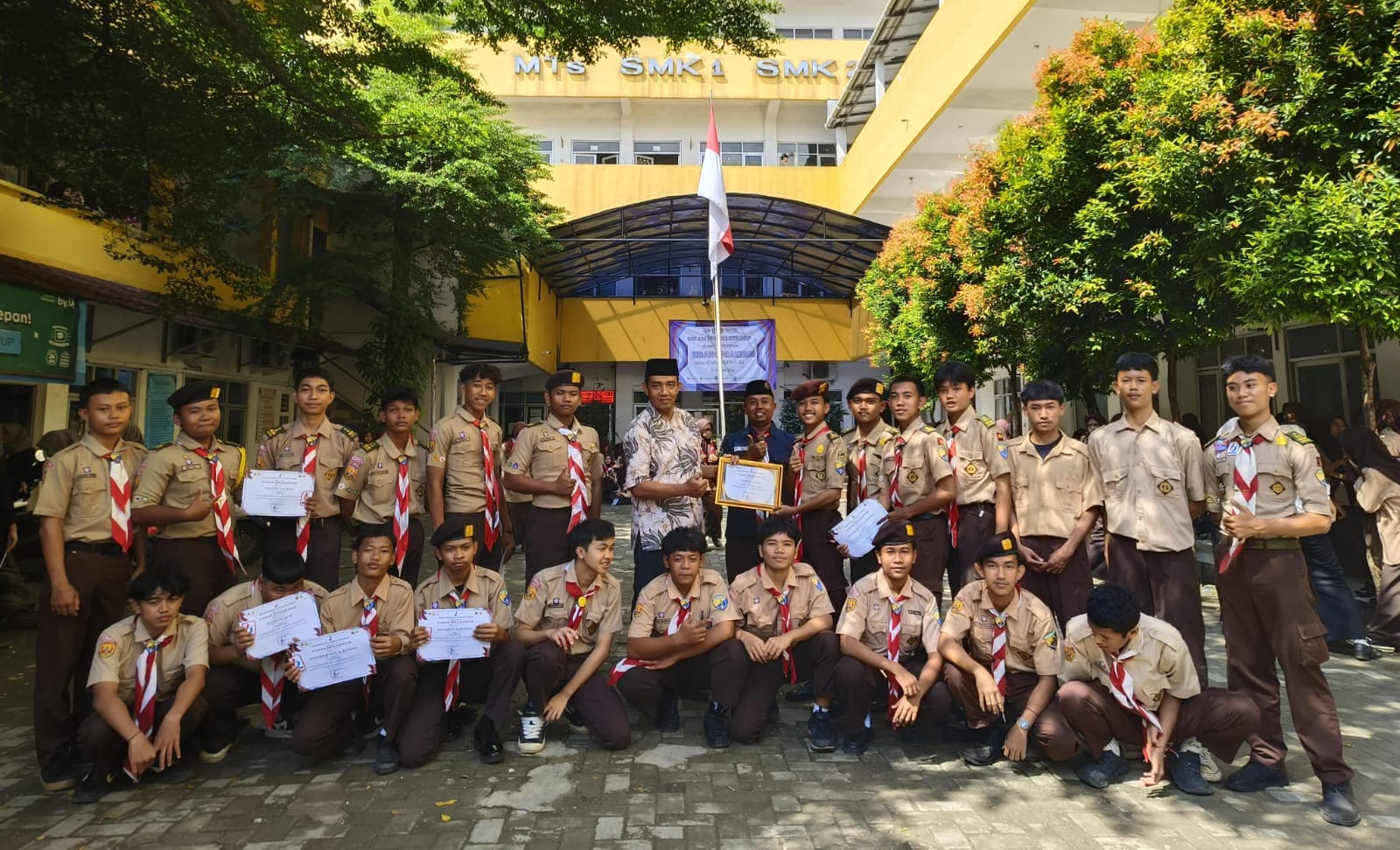 Pramuka SMK Ash Sholeh 1 Citeureup, Kabupaten Bogor.