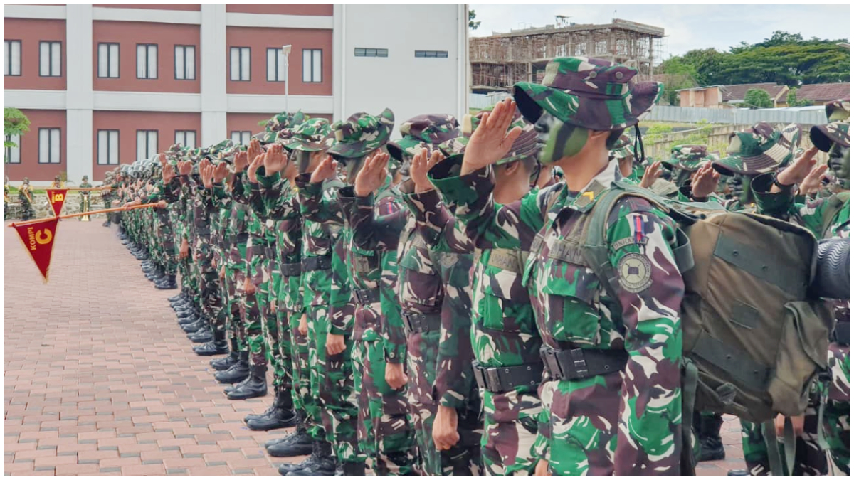Upacara Pelatihan Combat Unhan RI.