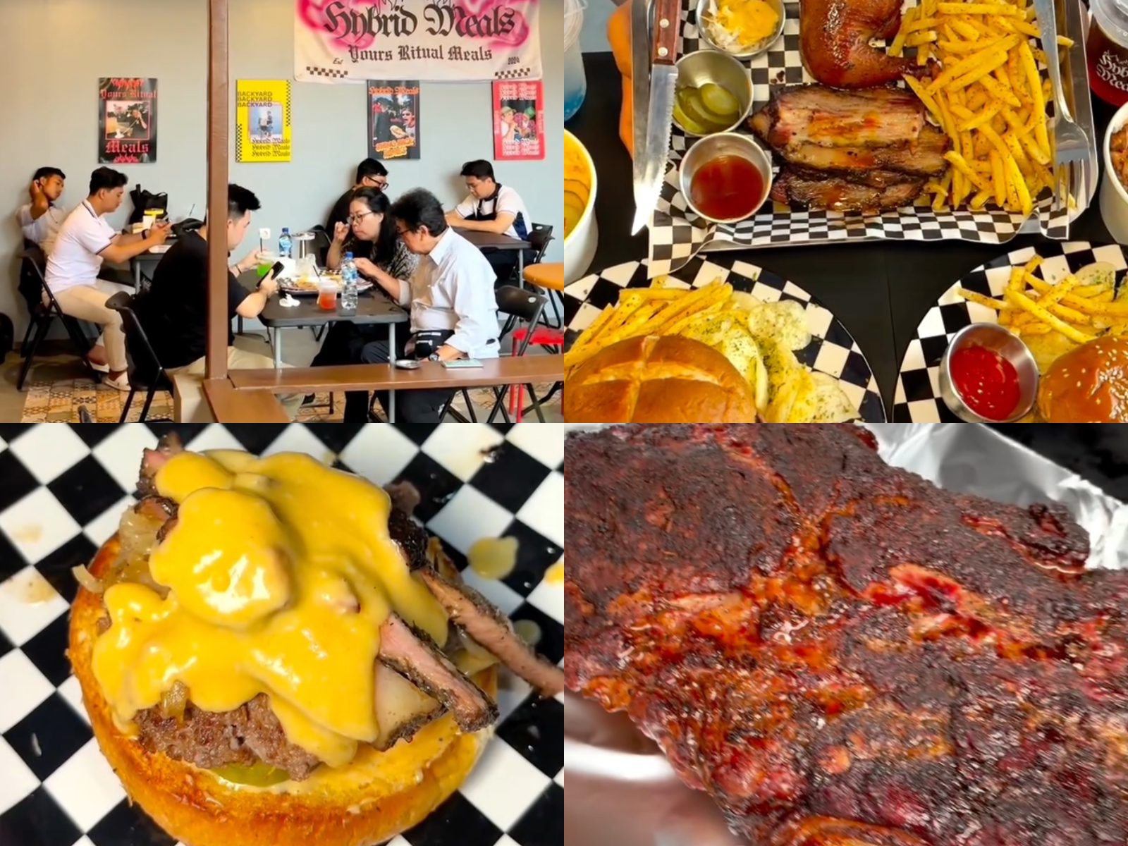 Hybrid Meals Backyard, tempat makan burger dan brisket proper di Bogor.