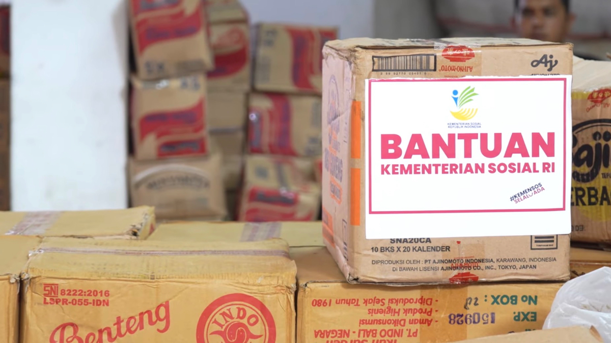 Ilustrasi bansos yang disalurkan kepada KPM.