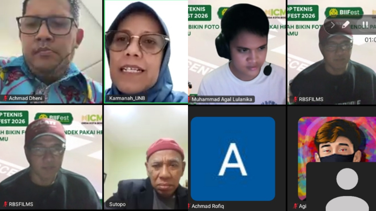 Peserta mengikuti Workshop Teknis Lomba IIFFest 2026 secara daring sebagai bagian dari rangkaian ICMI Islamic Film Festival 2026.