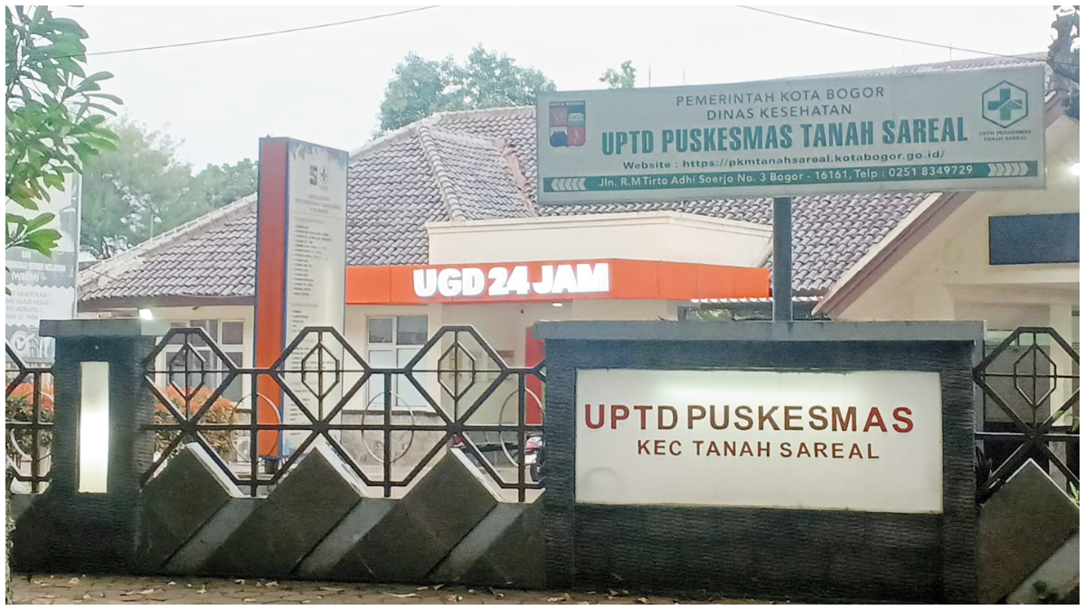 Puskesmas Tanah Sareal yang kini buka selama 24 jam.