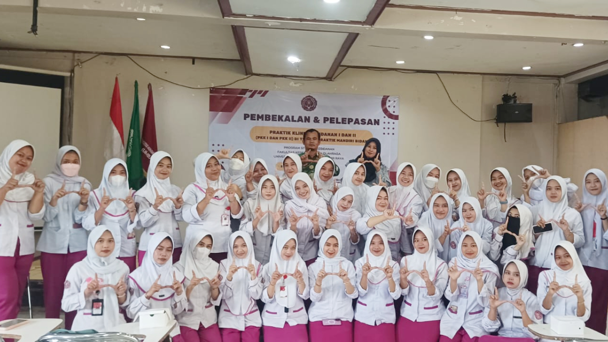 Kegiatan Pembekalan dan Pelepasan Praktik PKK I dan PKK II bagi mahasiswa Program Studi DIII Kebidanan&nbsp;Fakultas Kesehatan dan Olahraga Universitas Muhammadiyah Bogor Raya (UMBARA).