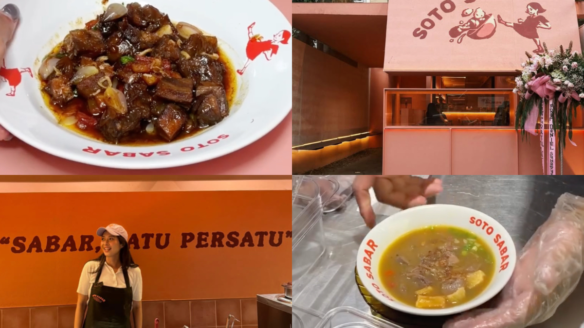 Soto Sabar, soto betawi di Blok M dengan kuah oat milk.
