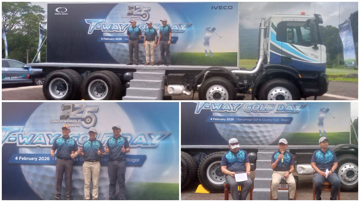 Manajemen PT Chakra Jawara saat membuka kegiatan T-Way Golf Day 2026 di Rancamaya Golf and Country Club, Bogor.
