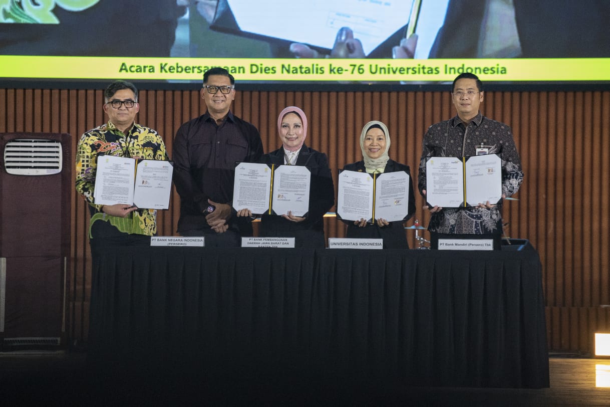 penandatanganan Perjanjian Kerja Sama (PKS) antara bank bjb dan Universitas Indonesia