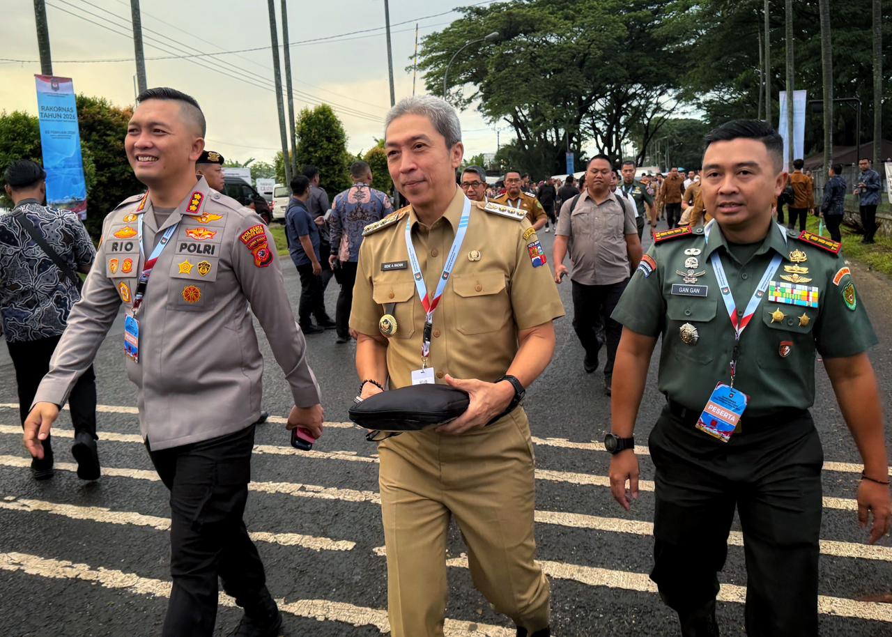 Wali Kota Bogor Dedie A Rachim saat Rapat Koordinasi Nasional (Rakornas) Pemerintah Pusat dan Daerah Tahun 2026.