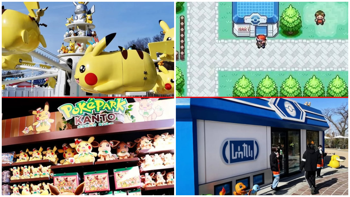Suasana PokePark Kanto di Yomiuriland Tokyo untuk para penggemar Pokemon.