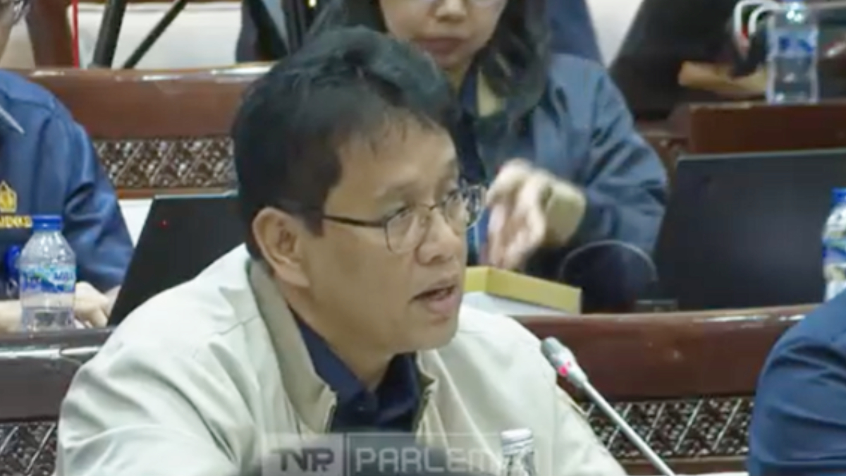 Menteri Keuangan (Menkeu) Purbaya Yudhi Sadewa&nbsp;saat rapat bersama&nbsp;Komisi XI DPR RI, Rabu, 4 Februari 2026.