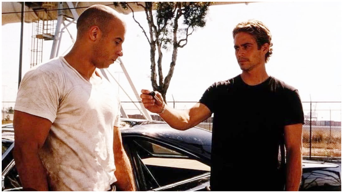 Vin Diesel dalam salah satu adegan Film Fast and Furious.