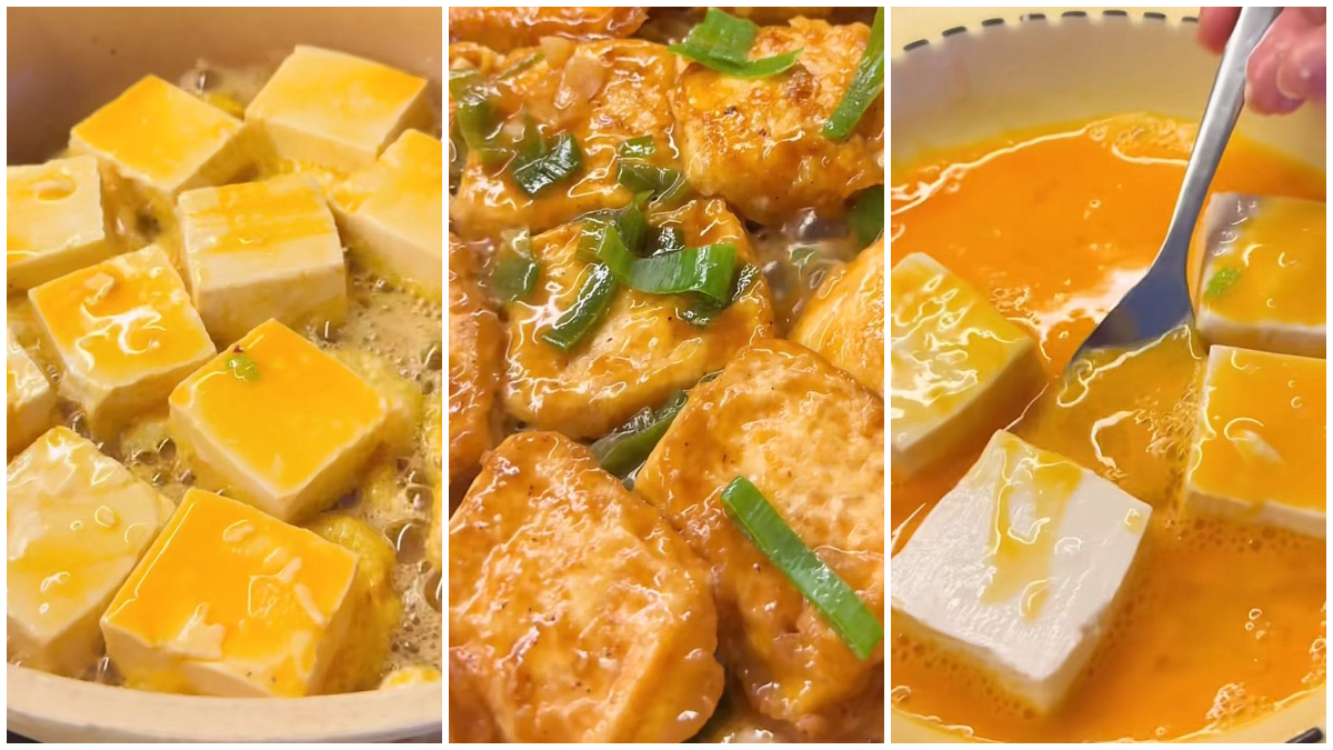 Proses memasak Tahu Siram.
