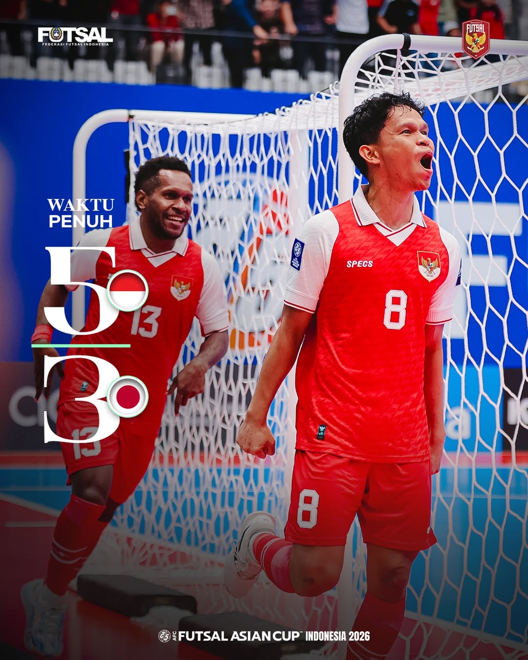 Timnas Indonesia sukses memulangkan Jepang di semifinal AFC Futsal Asian Cup 2026