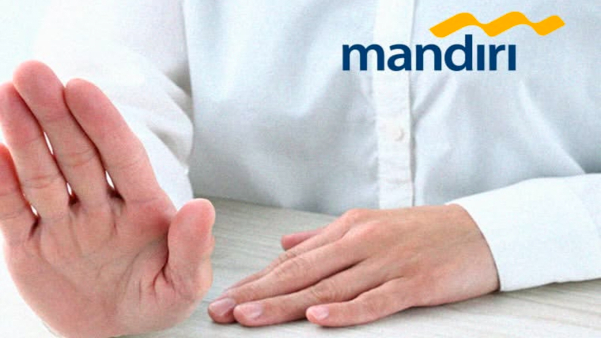 Ilustrasi pencairan bansos melalui KKS bank Mandiri.