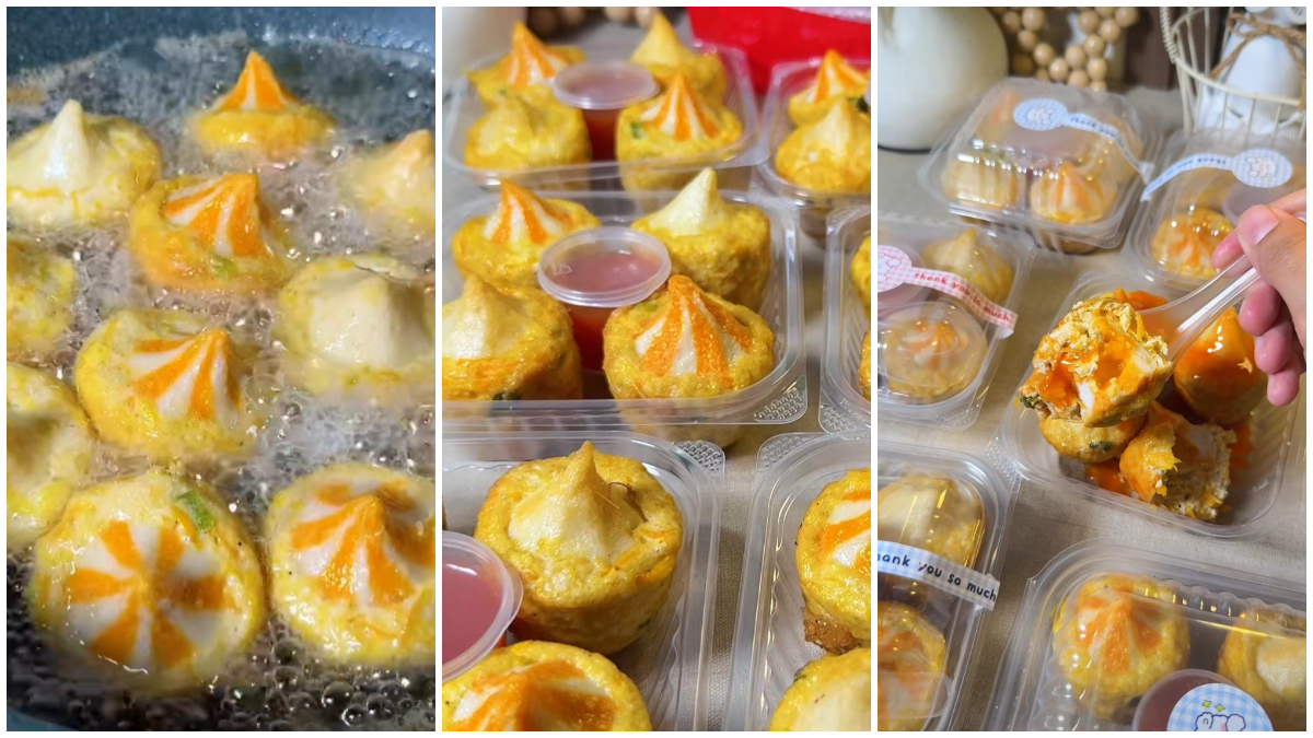 Tampilan Tahu Fantasi dengan isian dumpling.