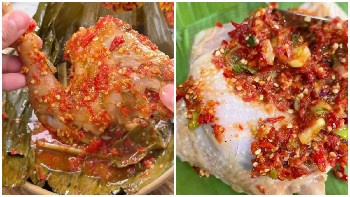 Visualisasi Ayam Songkem khas Madura