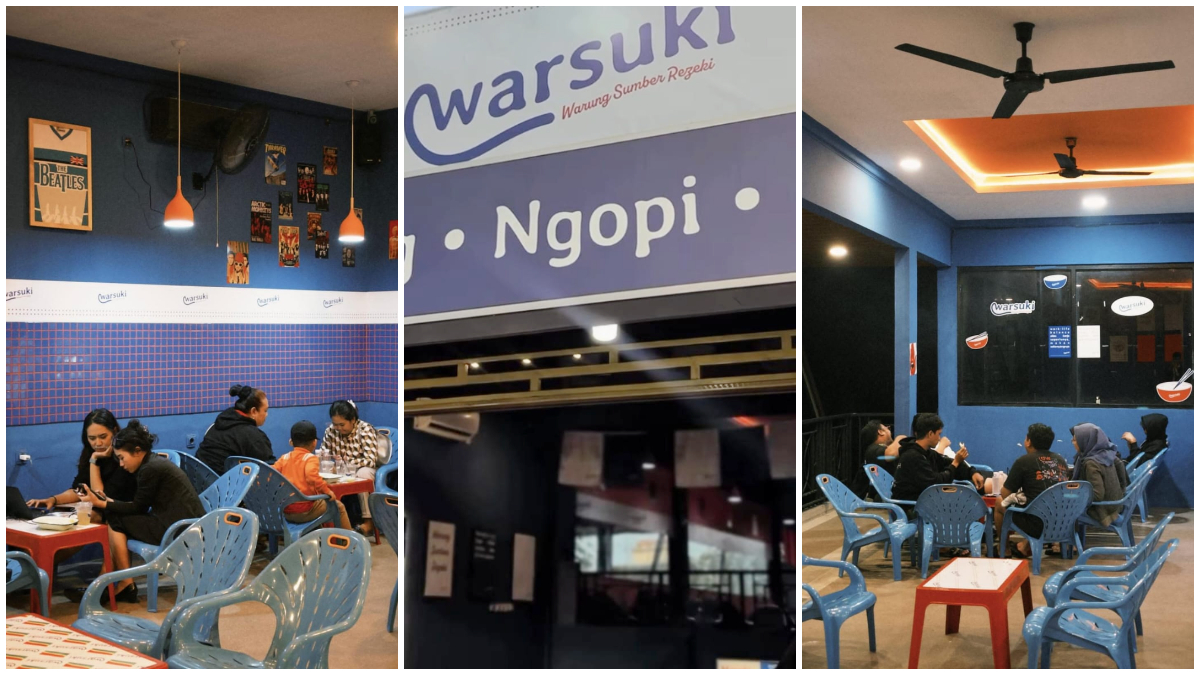 Suasana Warsuki, warkop ala kafe terbaru di Kota Bogor.