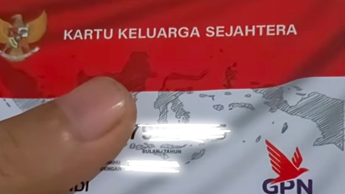 Ilustrasi KKS untuk proses pencairan bansos milik KPM.