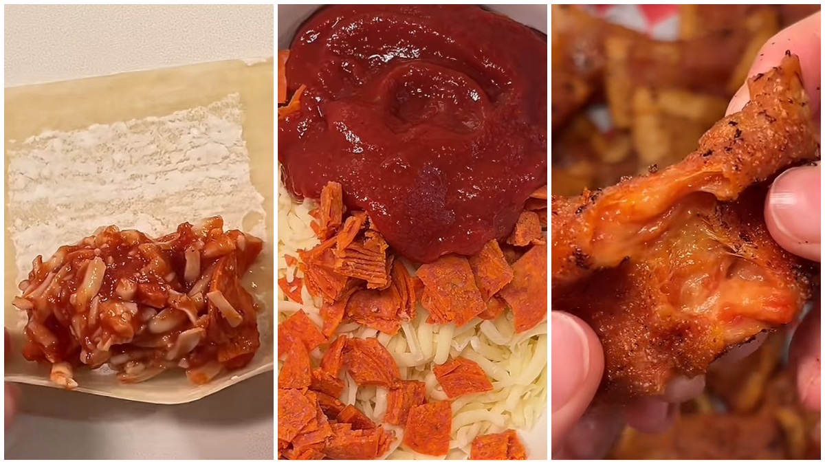 Proses pembuatan Mini Pizza Bites.