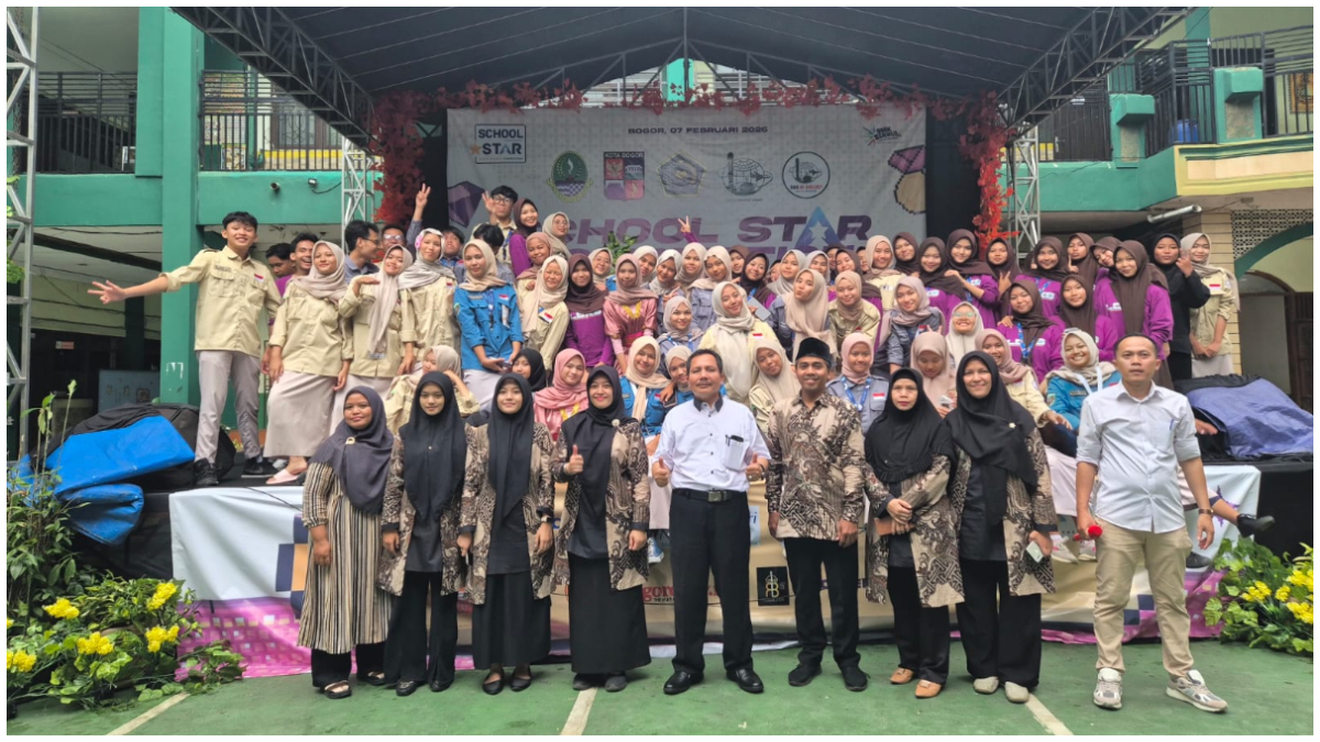 Pembukaan acara School Star Competition 2026 yang digelar di SMK Al Ghazaly.