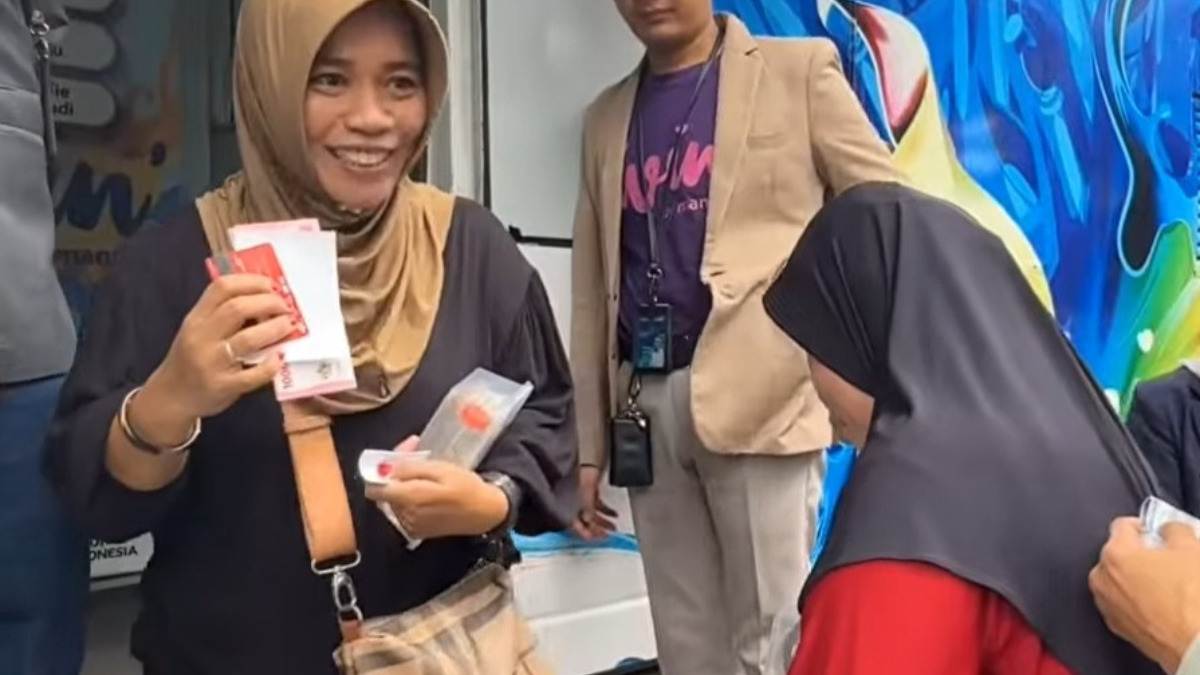 Ilustrasi penyaluran bansos BPNT.