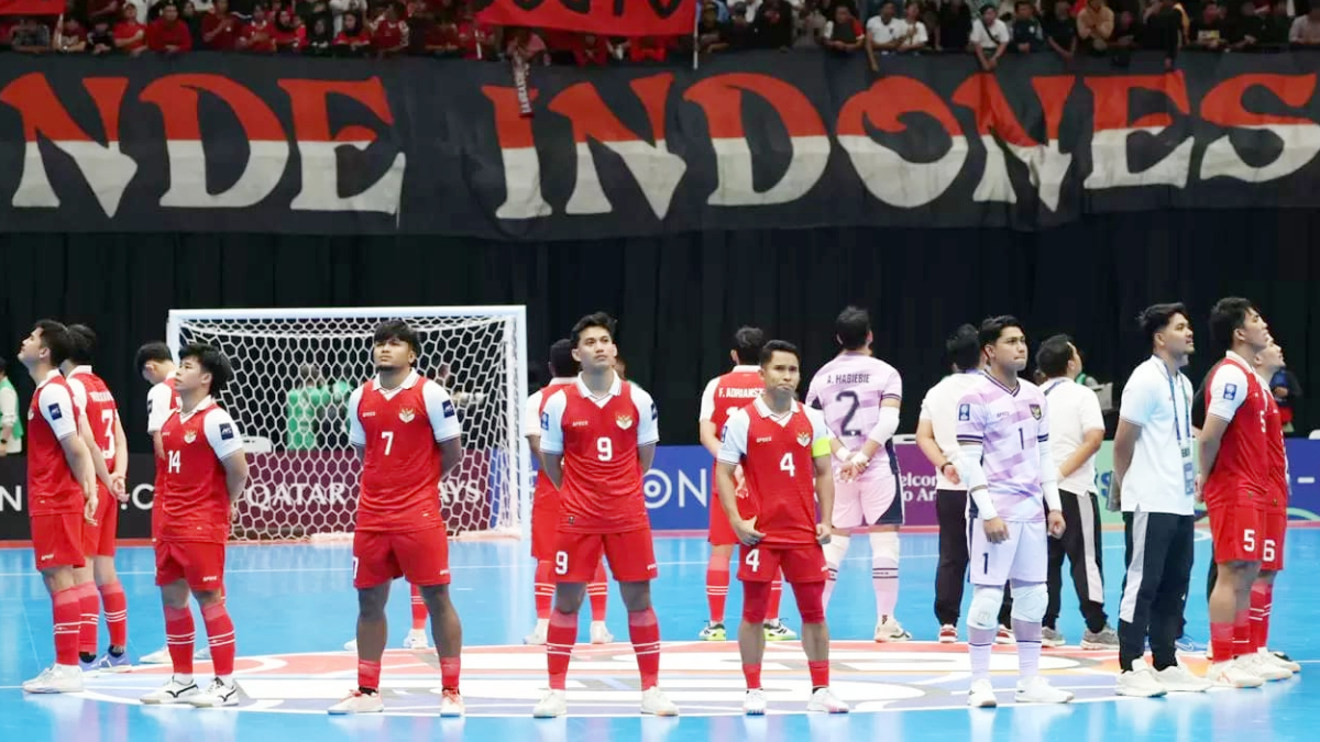 Pertandingan final AFC Futsal 2026 antara Indonesia vs Iran.
