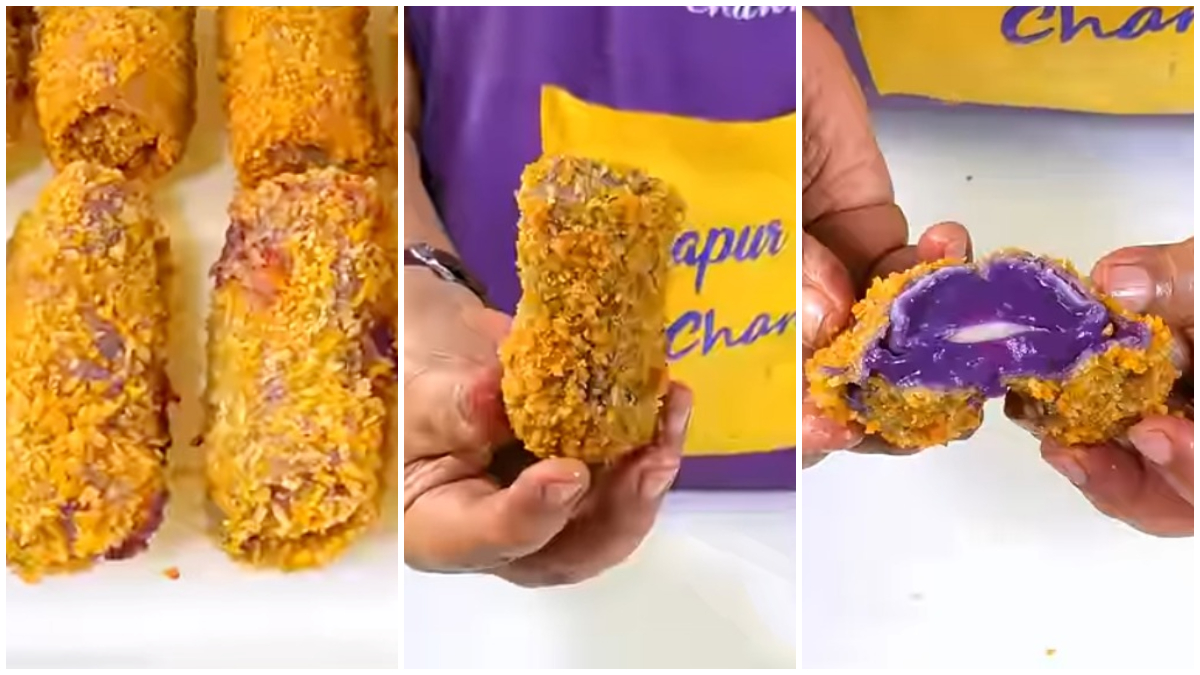 Risol Ubi Ungu dengan keju lumer dari YouTube Dapur Cantik Channel